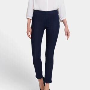 NYDJ Alina Skinny Ankle Pull-On Jeans With Side Slits Size 10